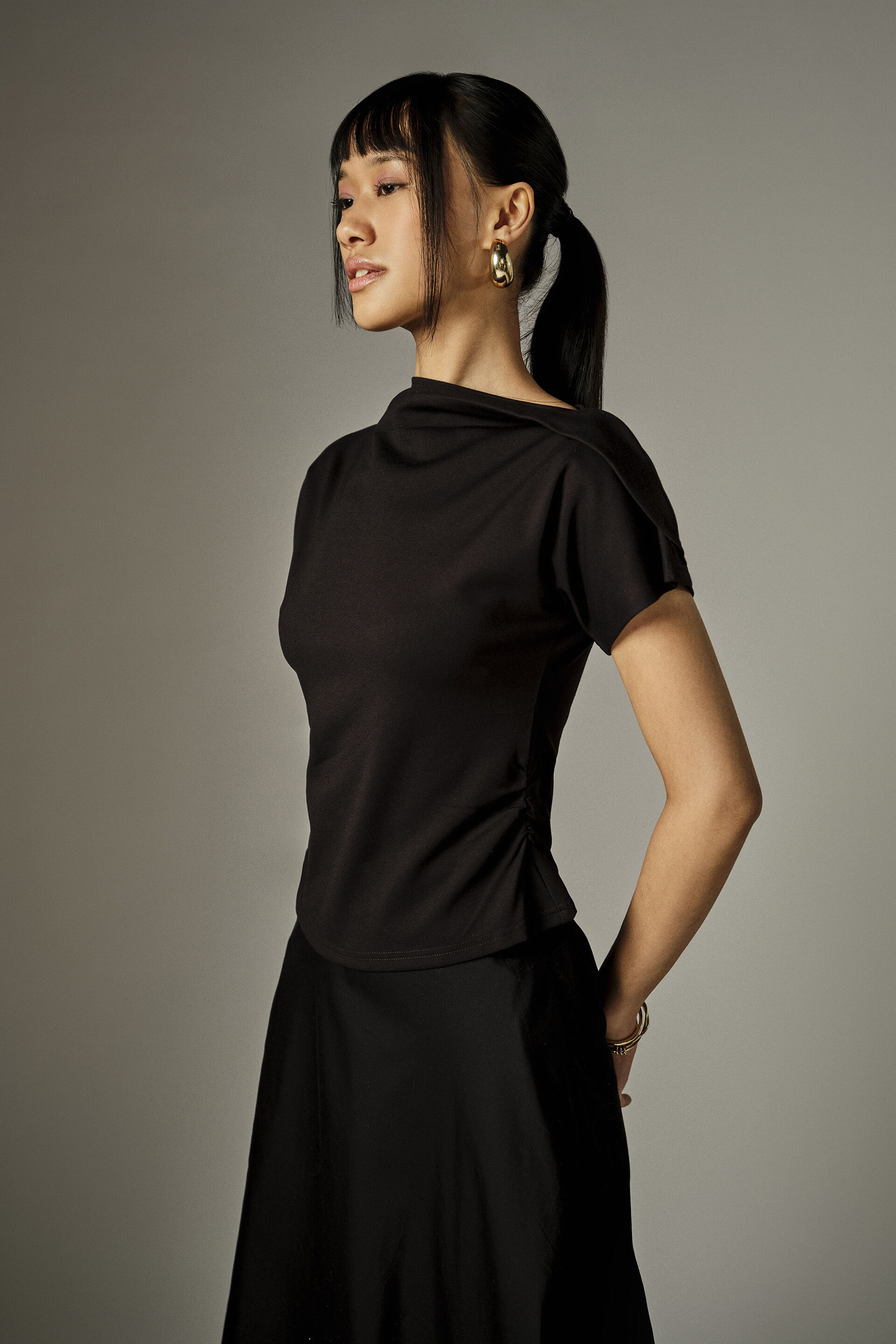 Kayla Black Top, Black, image 3